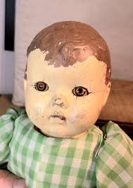 Early IDEAL Doll ~ Composition Face, Arm & Legs ~ Cloth Body ~ Open/close  Eyes