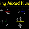 Questions with whole numbers are similar to problems with mixed fractions. 1