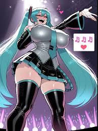 Hatsune Miku porn comics exhibitionist stage
