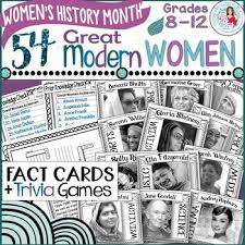So prepare yourself for laughter, solidarity, brutal honesty, girls' nights out and the occasional tear. Women S History Month Biography Fact Cards Trivia Games Hall Of Fame