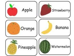 Fruit And Vegetable Printable Picture Word Flash Cards Preschool Nutrition Flashcards Different Fruits And Vegetables Printable Flash Cards