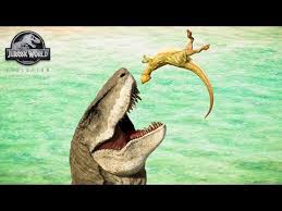 He is also fully grown at 18 meters. Megalodon Rex Vs Hypo Spinosaurus Near The Jurassic Ocean Jurassic World Evolution Youtube In 2021 Megalodon Spinosaurus Jurassic World