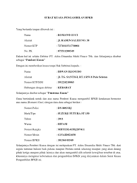 Dokumen buku pemilik kendaraan bermotor (bpkb) yang rusak. 5 Contoh Surat Kuasa Pengambilan Bpkb Dan Cara Membuatnya