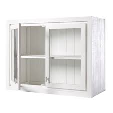 meuble haut de cuisine 2 portes vitre blanc maisons du monde meuble haut meuble haut cuisine unites