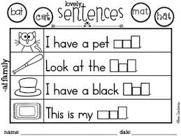 This activity requires students use early phonics skills to decode words to be able to find the correct picture. Lovely Sentences Complete The Sentence With The Cvc Word Cvc Words Word Work Kindergarten Teaching Reading