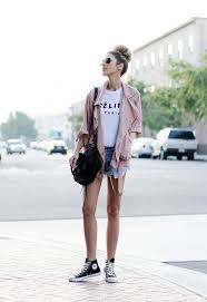 Black High Top Converse Denim Shorts Fashion Style Alternative Fashion