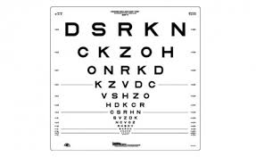 carleton optical logmar 4m etdrs original chart 2