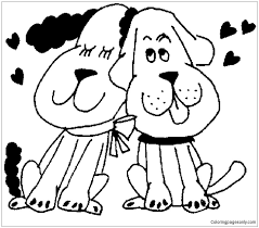 He can be trained, socializing, and… Puppy Love Valentine Coloring Pages Puppy Coloring Pages Coloring Pages For Kids And Adults