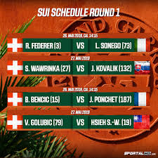 Federer is returning to roland garros after missing last year's tournament due to his knee… French Open 2019 Spielplan Der Manner Herren Fur Das Grand Slam Turnier Roland Garros Paris