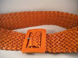 Antonio Melani Brown Rustic Cognac Leather Belt