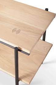 Oak Rise Side Table With Wireless Charging In 2020 Ethnicraft Side Table Oak