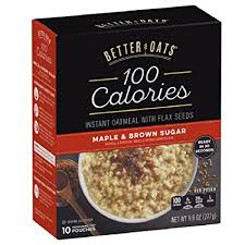 With a total time of only 30 minutes, you'll have a delicious breakfast & brunch ready before you know it. Amazon Com Better Oats 100 Calories Maple Brown Sugar Instant Oatmeal With Flax Seeds 9 8 Ounce Pack Of 6