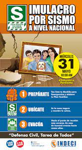 8 millones de escolares participaron hoy de esta jornada. Simulacro Por Sismo A Nivel Nacional Miercoles 31 De Mayo 10 Am 2017