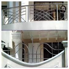 High quality balcony post tempered glass railing. Stainless Steel Balcony Buy In Chennai