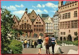 frankfurt a m blick zum romer ca 1975 steinernes haus commerzbank 1973 romer steinerneshaus frankfurt frankfurt am main postcard