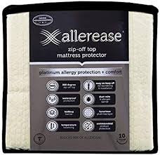 Amazon Com Allerease Platinum Mattress Protector 360 Degree Zip Off Top Antimicrobial Temperature Balancing Technolog In 2020 Mattress Protector Bed Bugs Dust Mites