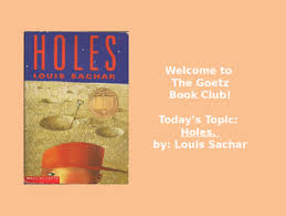 A gaping sinkhole that swallowed a city block. Holes Louis Sachar Book Club Discussion Trivia By Rego S Reading Resources