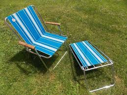 Vintage Zip Dee Folding Lawn Rv Chair Retro Blue Airstream W Leg Extension Retro Chair Lawn Chairs Chair