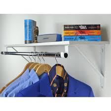 Carinya 304 X 265 X 25mm White Closet Rod Bracket Bunnings Warehouse