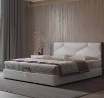 Penyimpanan Kayu MAXKY, Tempat Tidur Pneumatik Multifungsi Tempat Tidur  Ganda dengan Kotak Desain Terbaru Putih Perabot Rumah Kamar Tidur Set Kayu  ...