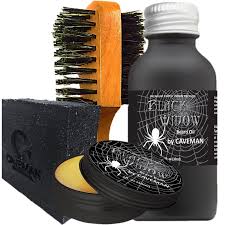 Hand Crafted Caveman Beard Oil Beard Balm Free Brush Soap Gift Set Kit Soap Gift Set Soap Gift Beard Balm