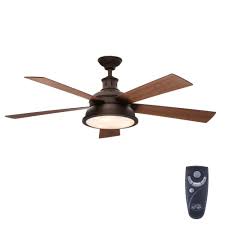 Outdoor ceiling fans should keep your outdoor space cool and breezy. Hampton Bay Marlton 52 In Indoor Liquid Nickel Ceiling Fan With Light Kit And Remote Control Yg305 Ln The Home Depot Bronze Ceiling Fan Ceiling Fan With Light Ceiling Fan