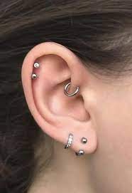How To Wear Cartilage Helix Hoop Pin Piercing Earrings Inspiration Idea Jewelry Nickel Free Loop Star Segment Nose Lip Clicker Ring Ear Studs For Women Girls Me Cute Ear Piercings Ear