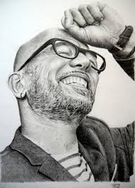Pascal Obispo Portrait Noir Et Blanc Portrait Au Crayon Portraits