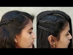 The short hairstyle of a bob is universal and very convenient in laying. Easy One Side Hairstyles For Girls Beautiful Quick Hairstyles For Party Self Hair Style Girl Youtube