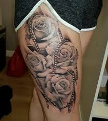 Rosary roses tattoo on ankle and foot. 50 Rose Tattoo Ideas And Designs
