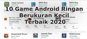Makin ke sini, kebutuhan kita akan paket internet semakin bertambah. 10 Game Android Ringan Berukuran Kecil Terbaik 2020 Infoaja Com