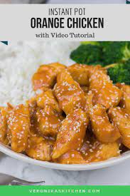 Instant Pot Orange Chicken Recipe Veronika S Kitchen Recipe Instant Pot Recipes Chicken Orange Chicken Recipe Chicken Recipes