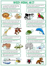 Describing Animals English Worksheets For Kids English Lessons English Activities