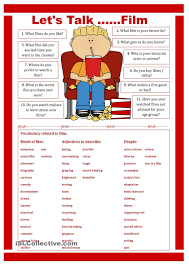 Let S Talk Film English Vocabulary Teaching English Learn English