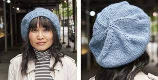 Easy unisex hat knitting pattern: Garden State Knitted Beret Free Knitting Pattern Knitted Beret Free Knitting Fall Knitting Patterns