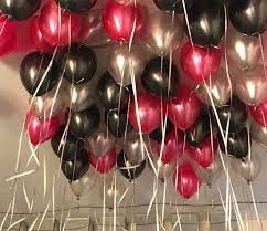 Black mirror sticker butterfly wall sticker removable wall decoration mural 6t. Themez Only Metallic Party Balloons For Decoration Red Black Silver 51 Pcs Birthday Anniversary Party Amazon In Toys Games