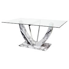 The glass dining table marble are made from strong materials that are highly durable to give you long lifespans. Jericho Rectangular Glass Dining Table