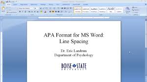 Start citing books, websites, journals, and more with the citation machine® apa citation generator. Apa Format For Microsoft Word Line Spacing Youtube