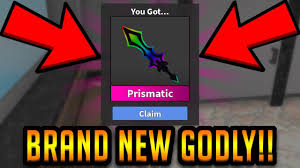 The innocents will need to run, hide, and evade the murderer and hopefully eventually use your sleuthing skills to. Epic Brand New Prismatic Godly Knife Roblox Murder Mystery 2 Youtube