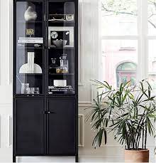 Curio Cabinets A Round Up Of Black Glass Display Cabinets Living Room Display Cabinet Dining Room Cabinet Glass Cabinet Doors