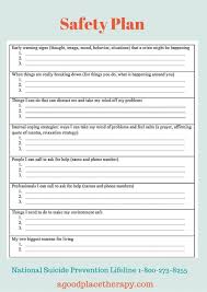 Mental Health Safety Plan Template | World Of Template & Format ...