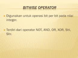 Sintak sar dan shr mirip dengan shl dan shr : Algoritma Pemrograman 2a Ppt Download