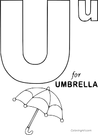 39+ umbrella coloring pages for printing and coloring. Letter U Is For Umbrella Coloring Page Coloringall