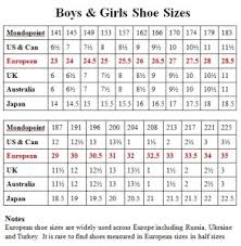 14 Abiding European Shoe Size Chart Children