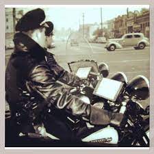 I Like This Picture Of Our Jackets The Cal Leather Jacket Was First Designed For The Lapd In The Ea Bike Photography Vintage Motorcycle Photos Harley Davidson