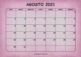 Jan 02, 2021 · comienza un nuevo año y en as te contamos cuál es el calendario con los feriados y los puentes que habrá en bolivia en 2021. Plantilla Calendario Agosto 2021 Para Imprimir Pdf