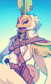 extyrannomon, digimon, diarbbitmon, 1boy, animal ear piercing - Anime R34