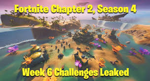 Our fortnite chapter 2 season 3 guide contains a list of every available challenge broken out by week, including special and hidden missions. Fortnite Season 4 Week 6 Challenges Leaked Fortnitebr News Latest Fortnite News Leaks Updates