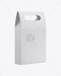 Download Paper Bag With A Window Mockup In Bag Sack Mockups On Yellow Images Object Mockups