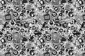 Pc Wallpapers Desktop Wallpaper Art Wallpaper Doodle Black And White Graffiti